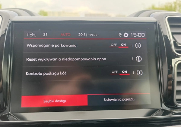 Citroen C5 Aircross cena 74899 przebieg: 100350, rok produkcji 2019 z Warszawa małe 466